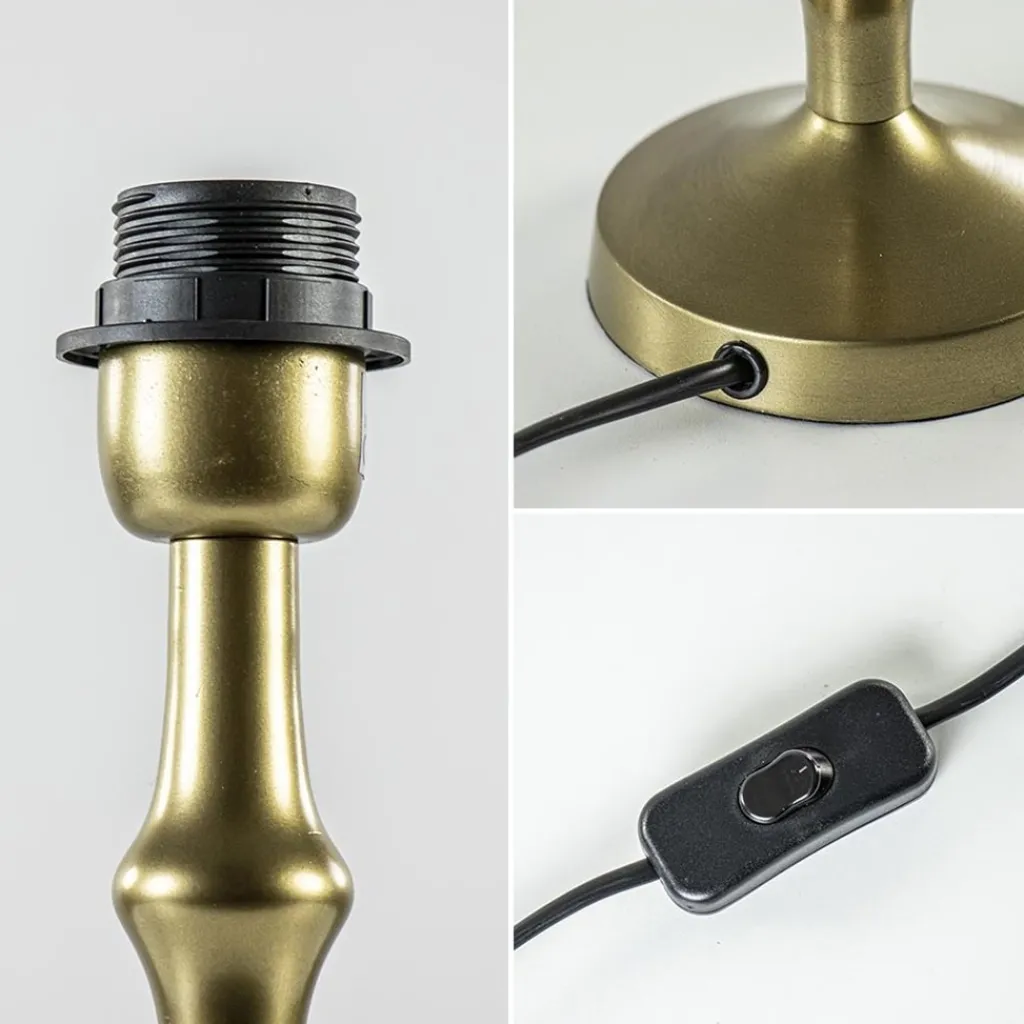 Antiek bronzen lampvoet Semut exclusief kap>Straluma Outlet