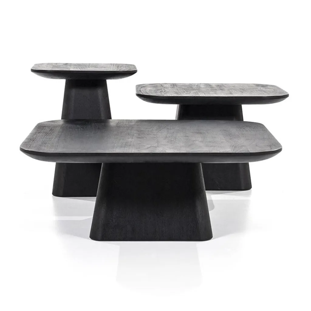 Bijzettafel Aron zwart 40x40 cm>Straluma Discount