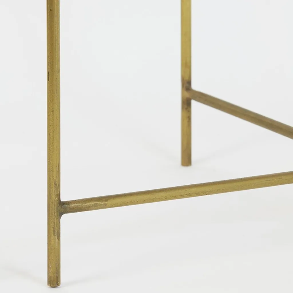Bijzettafel Delon set van 2 marrmer roze/goud>Straluma Hot