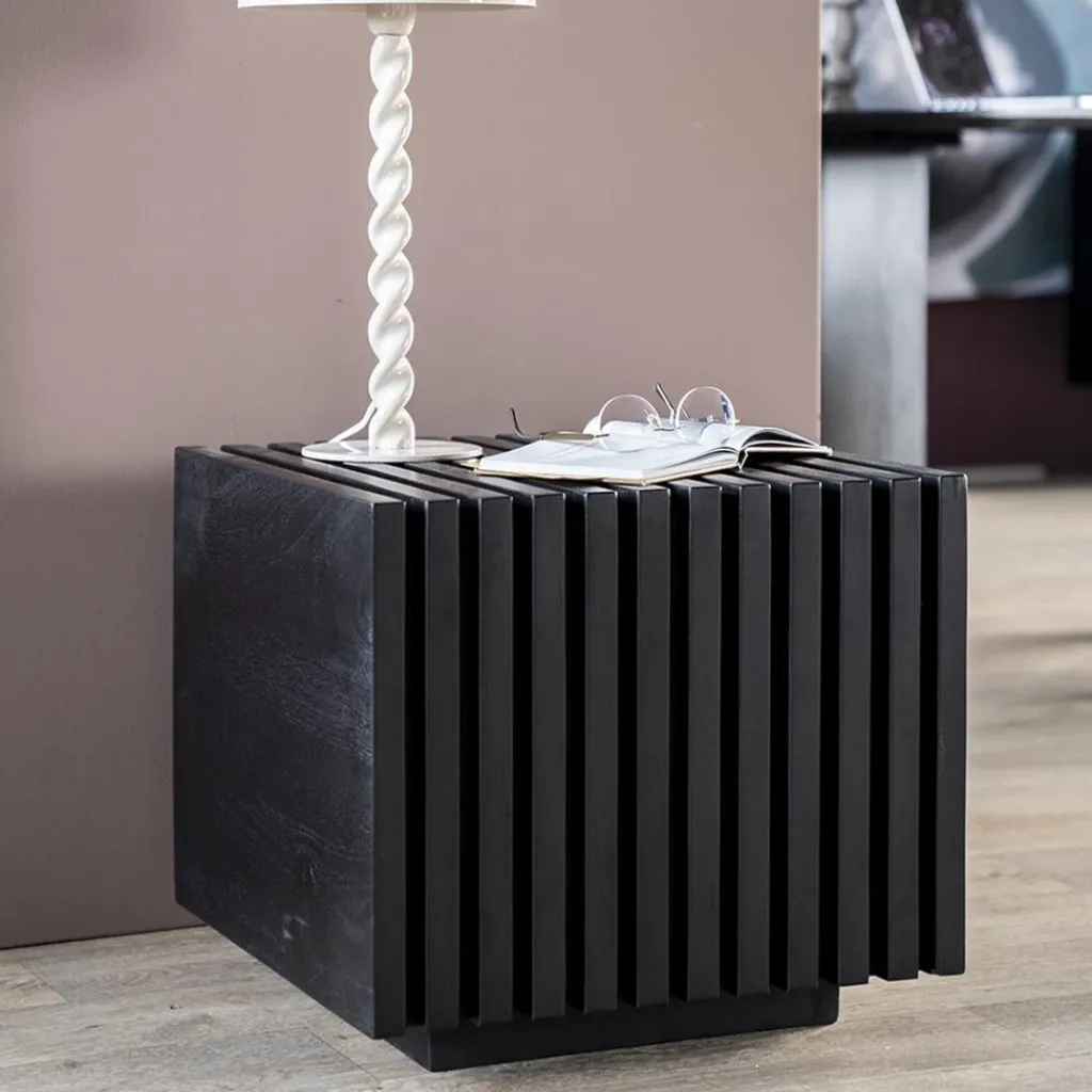 Bijzettafel Tom zwart hout>Straluma Best Sale