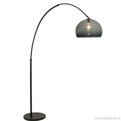 Boog-vloerlamp zwart exclusief kap>Straluma Online