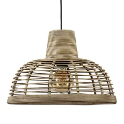 Botanische hanglamp rotan met mat zwart>Straluma New