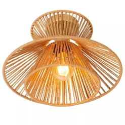 Botanische plafondlamp naturel / mat goud><noscript><img width=