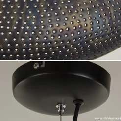 Brons-bruine hanglamp met gaatjes><noscript><img width=