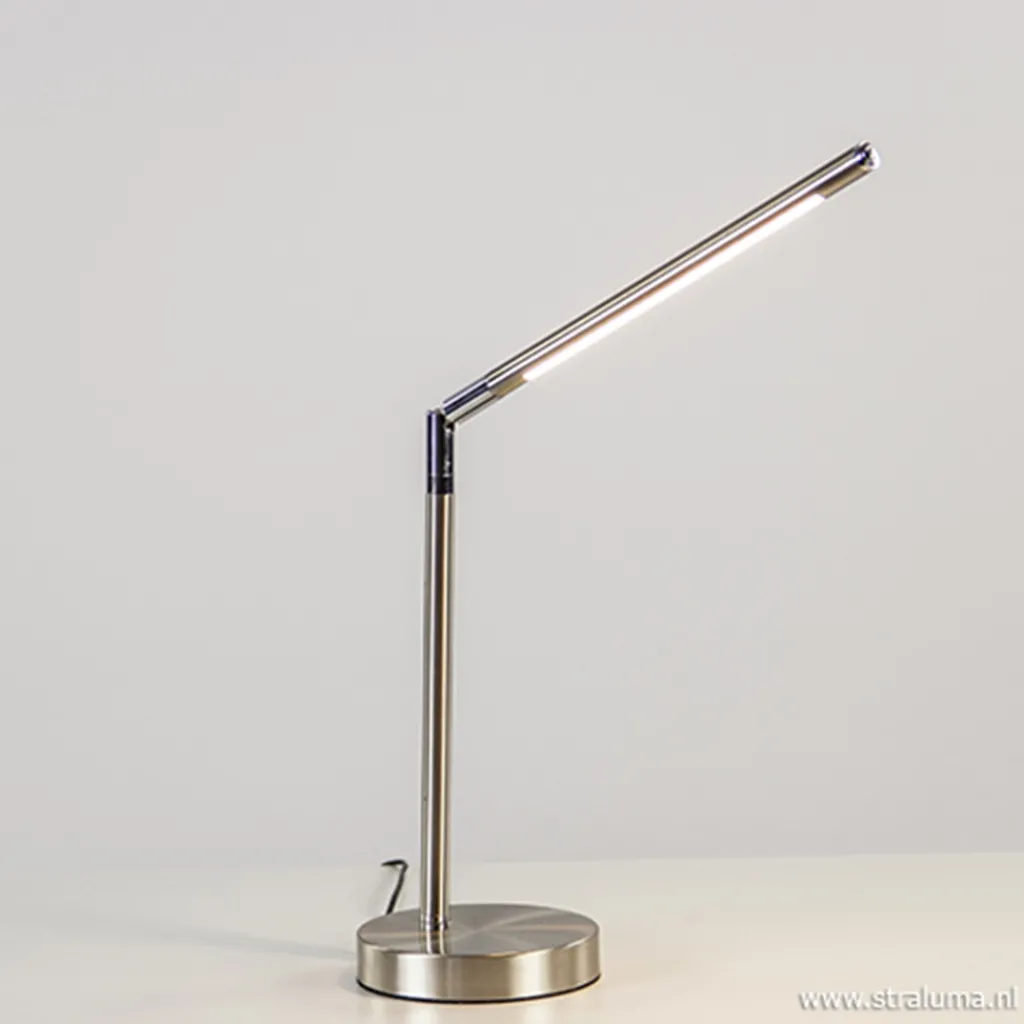 Burolamp Ugello nikkel met pushdimmer>Straluma Outlet
