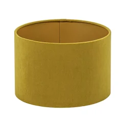 Cilinder kap fluweel oker geel met goud 25 cm>Straluma Shop