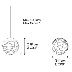 Design hanglamp Kelly cluster LED champagne>Straluma Clearance