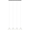 Dimbare LED hanglamp chroom met helder glas>Straluma Clearance