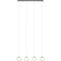 Dimbare LED hanglamp chroom met helder glas>Straluma Clearance