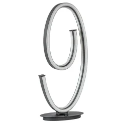 Dimbare LED tafellamp mat zwart ovaal>Straluma Store