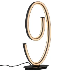 Dimbare LED tafellamp mat zwart ovaal><noscript><img width=