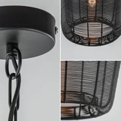 Draad hanglamp Adeta mat zwart Ø31 cm><noscript><img width=