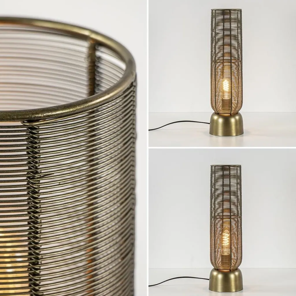 Draad tafellamp Lezuza antiek brons L&L>Straluma Hot