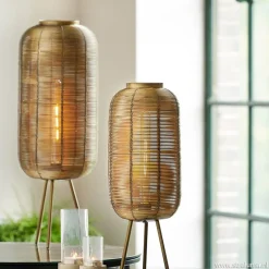 Driepoot tafellamp antiek brons Light & Living><noscript><img width=