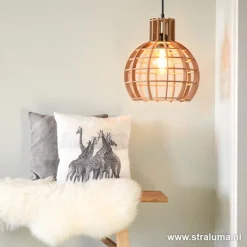 Eettafel hanglamp Globe Lingehof hout><noscript><img width=