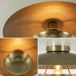 Elegante plafond/wandlamp antiek brons><noscript><img width=