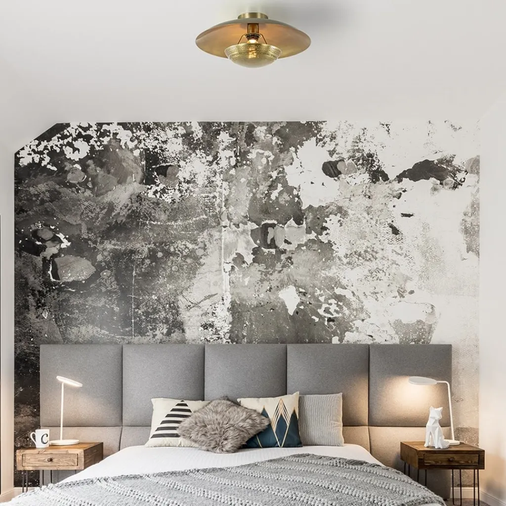 Elegante plafond/wandlamp antiek brons>Straluma Shop