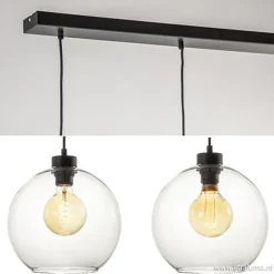 Glazen 3-lichts hanglamp eettafel clear><noscript><img width=