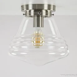 Glazen plafondlamp helder Art Deco><noscript><img width=