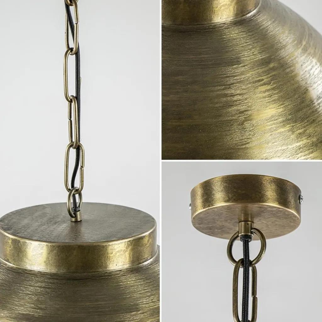 Grote hanglamp Kylie metaal oud brons>Straluma Fashion