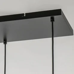 Grote hanglamp Lekar 5-lichts antiek brons met smoke glas><noscript><img width=