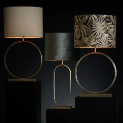 Grote lampvoet Liva licht goud exclusief kap><noscript><img width=