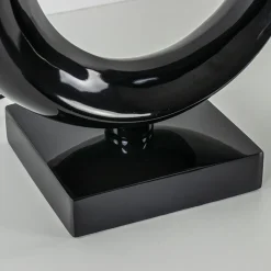 Grote lampvoet Maan shiny zwart><noscript><img width=