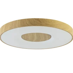 Grote LED plafondlamp met houtlook 65 cm>Straluma Store