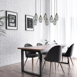 Grote 8-lichts multipendel hanglamp smoke glas ruit><noscript><img width=