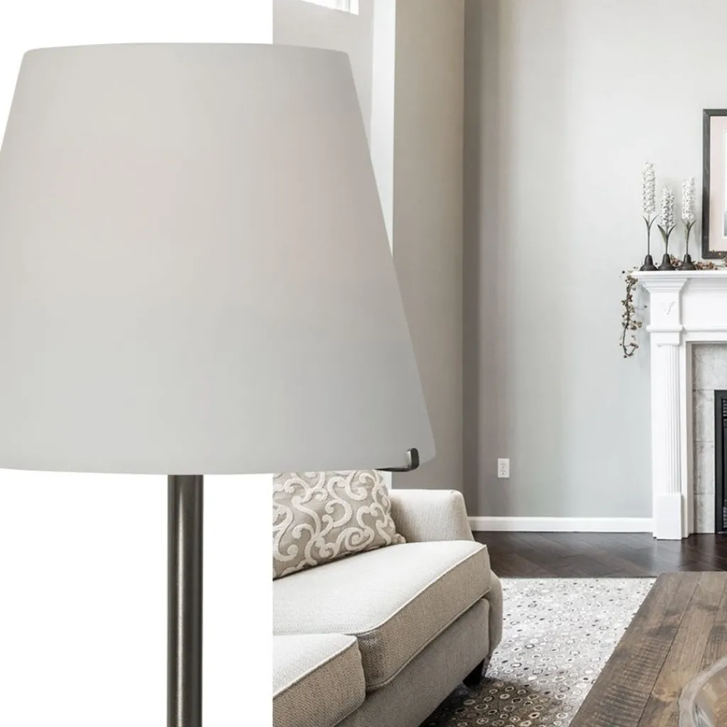 Grote moderne tafellamp Calabro nikkel glas>Straluma Cheap
