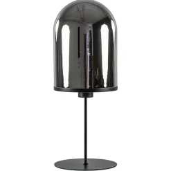 Grote tafellamp Maverick mat zwart met smoke glas>Straluma Sale