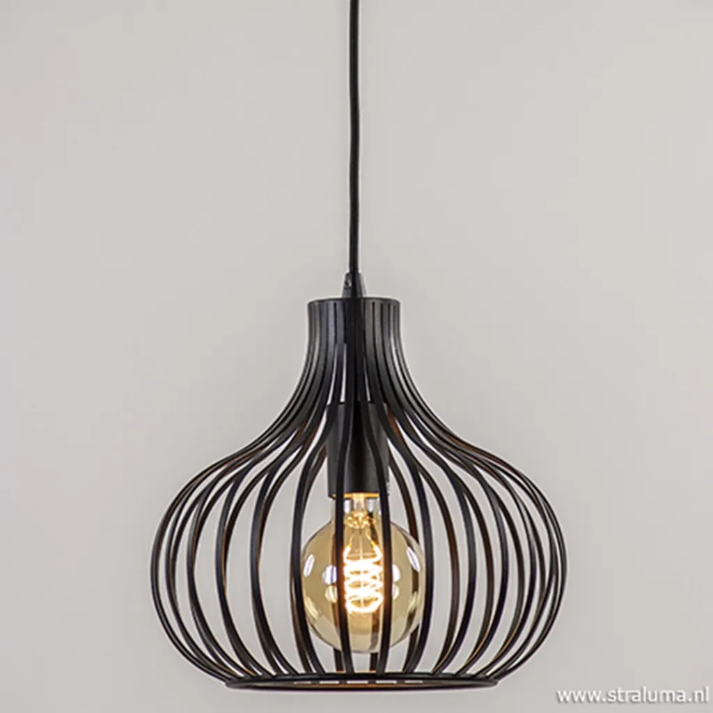 Hanglamp Aglio 28cm zwart>Straluma Flash Sale