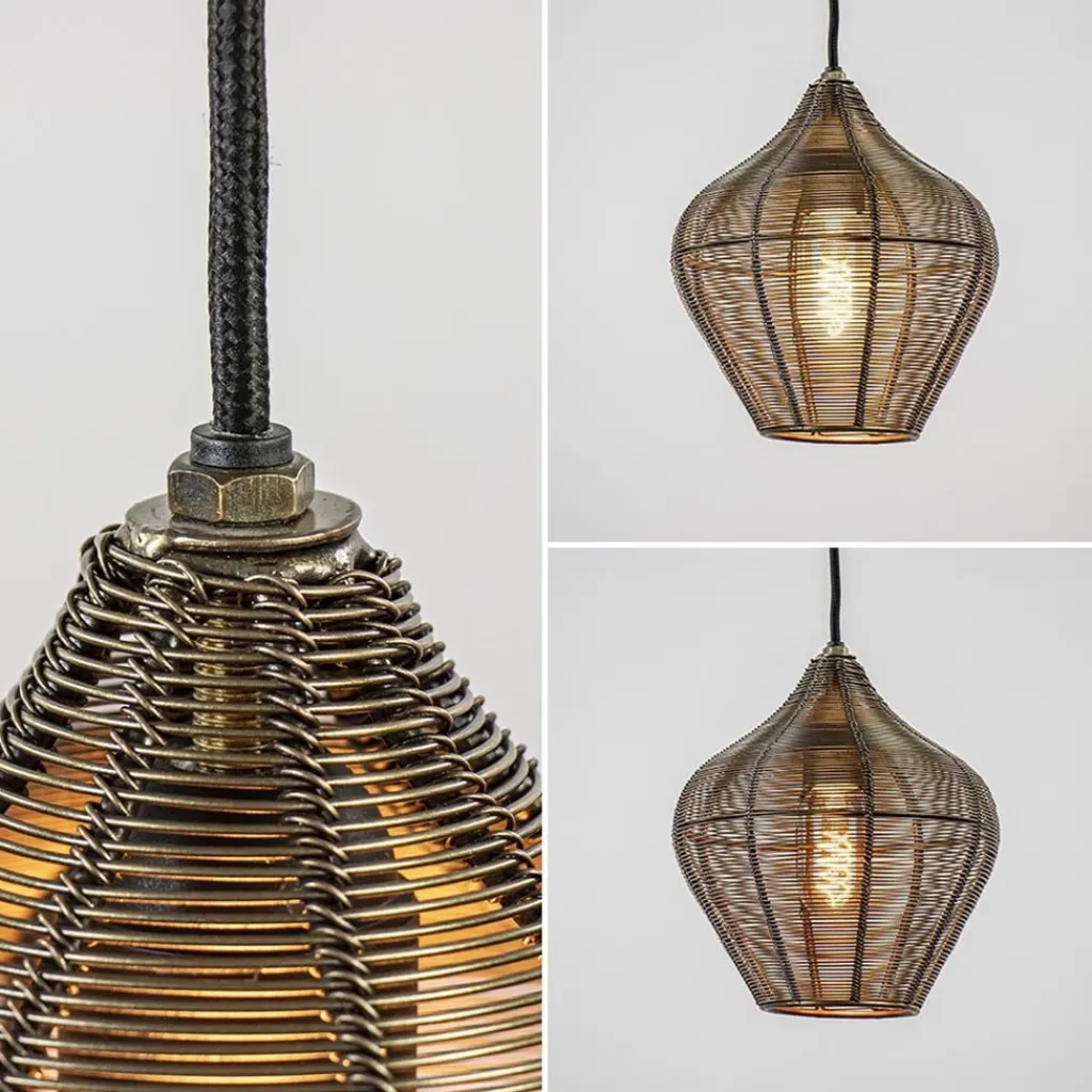Hanglamp Alvaro 20cm antiek brons>Straluma Flash Sale