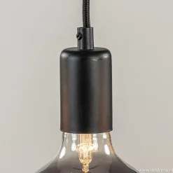 Hanglamp balk 110cm + 5x pendel zwart><noscript><img width=