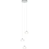 Hanglamp chroom/helder glas 3-lichts>Straluma Online