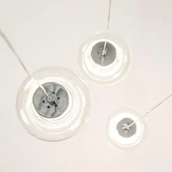 Hanglamp chroom/helder glas 3-lichts><noscript><img width=