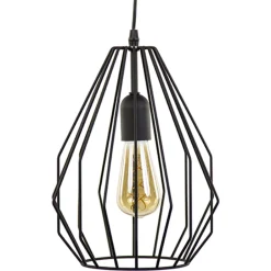 Hanglamp draad mat zwart>Straluma Store