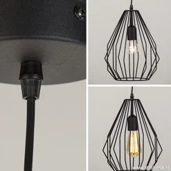 Hanglamp draad mat zwart><noscript><img width=