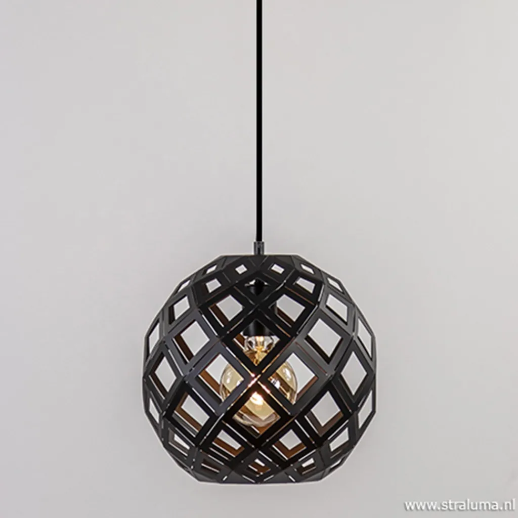 Hanglamp Emma bol zwart 30cm>Straluma Best