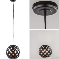 Hanglamp Emma bol zwart 30cm><noscript><img width=