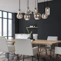 Hanglamp Fantasy 8L zwart + smoke glas mix><noscript><img width=