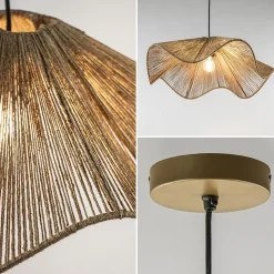 Hanglamp Fodara jute naturel Light and Living><noscript><img width=