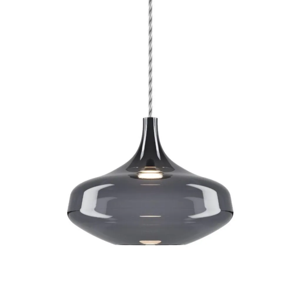 Hanglamp Italiaans design retro smoke glas inclusief LED>Straluma Flash Sale