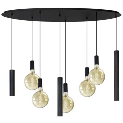 Hanglamp Riva ovaal 8L zwart>Straluma New