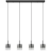Hanglamp Salerno 4L zwart/gradient smoke>Straluma Hot