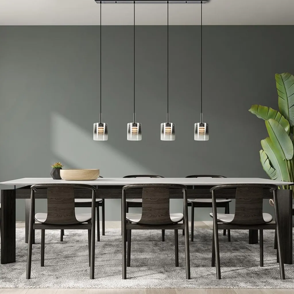 Hanglamp Salerno 4L zwart/gradient smoke>Straluma Hot