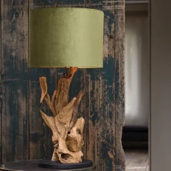 Houten lampvoet Ikal Light and Living exclusief kap><noscript><img width=