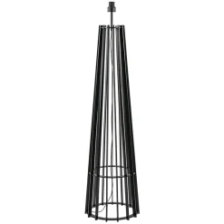 Houten lampvoet mat zwart exclusief kap>Straluma Online