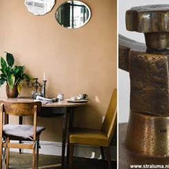 Industriele vloerlamp driepoot brons antiek><noscript><img width=