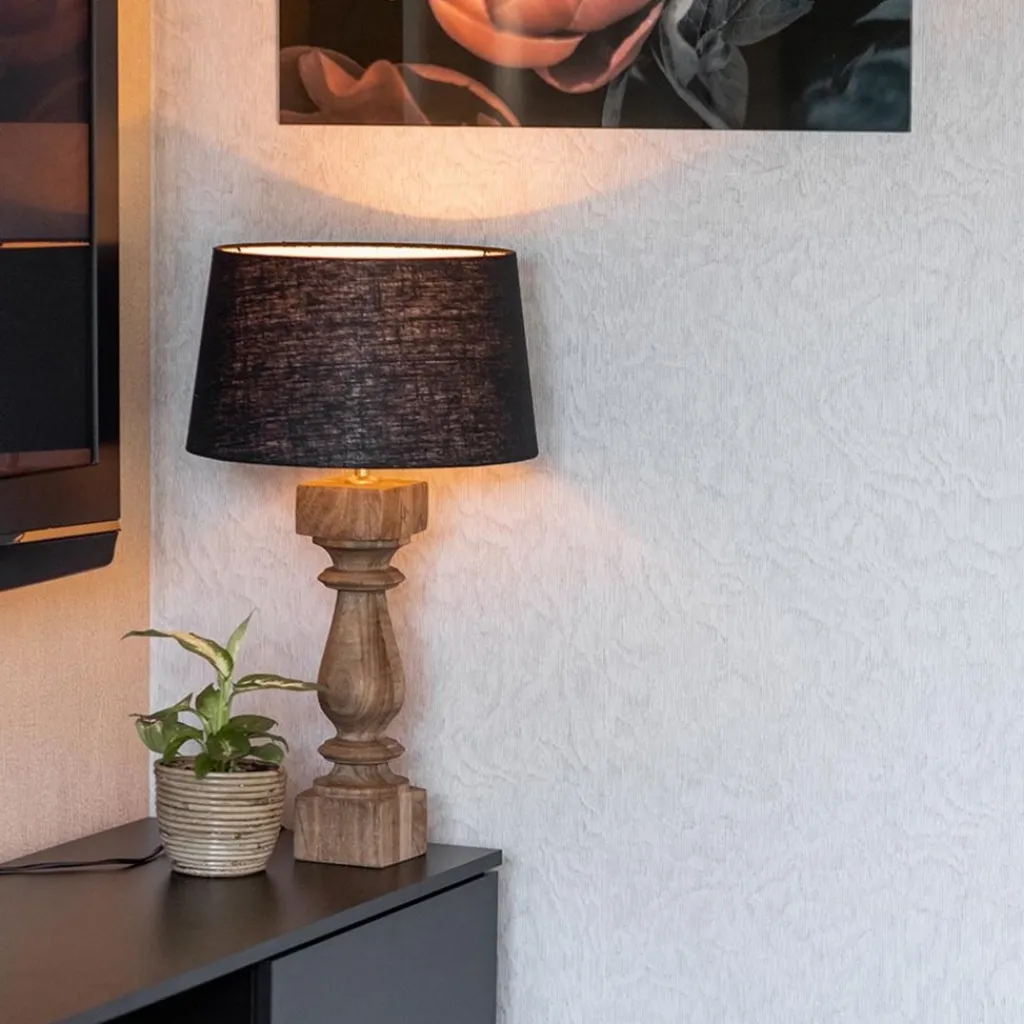 Kap Bridge zwart linnen 35x20>Straluma Store